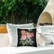 Stupell Industries Floral Bouquet on Black Outdoor Printed Pillow, design by Dan Meneely, 18 x 7 x 18